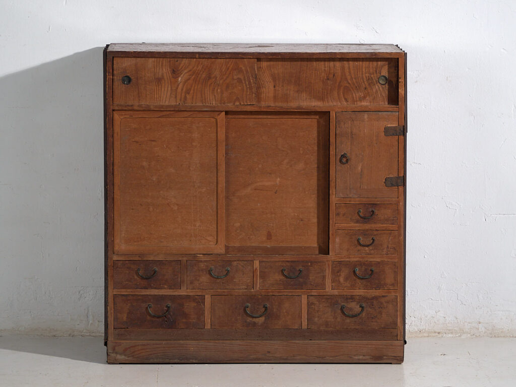 Cómoda de almacenamiento japonesa antigua - Periodo Meiji (c.1868-1912) #48