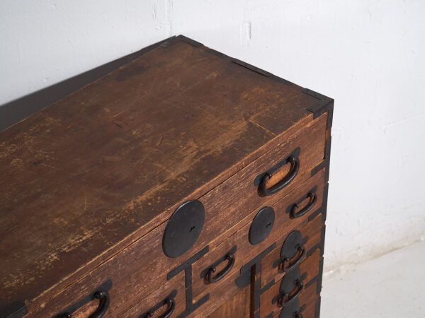Tansu japonais ancien - Période Meiji / Taishō (c.1868-1926) #52