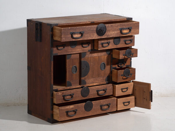 Tansu japonais ancien - Période Meiji / Taishō (c.1868-1926) #52