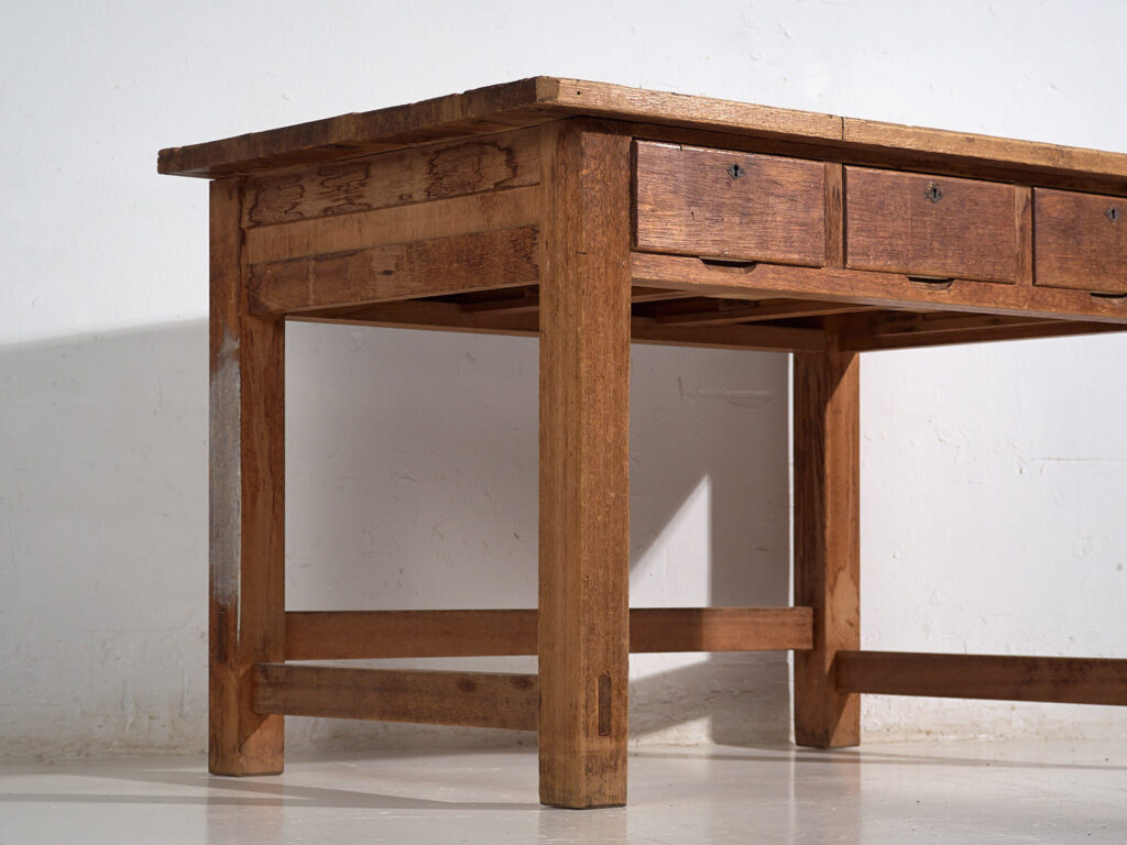 Mesa de trabajo japonesa antigua - Periodo Showa (c.1926-1970) #59