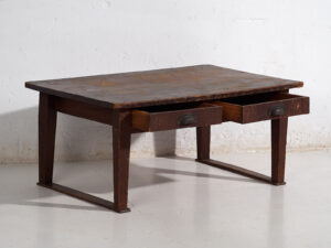 Mesa baja auxiliar Chabudai japonesa antigua - Periodo Showa (c.1926-1970) #78