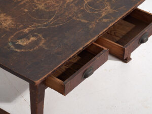 Mesa baja auxiliar Chabudai japonesa antigua - Periodo Showa (c.1926-1970) #78