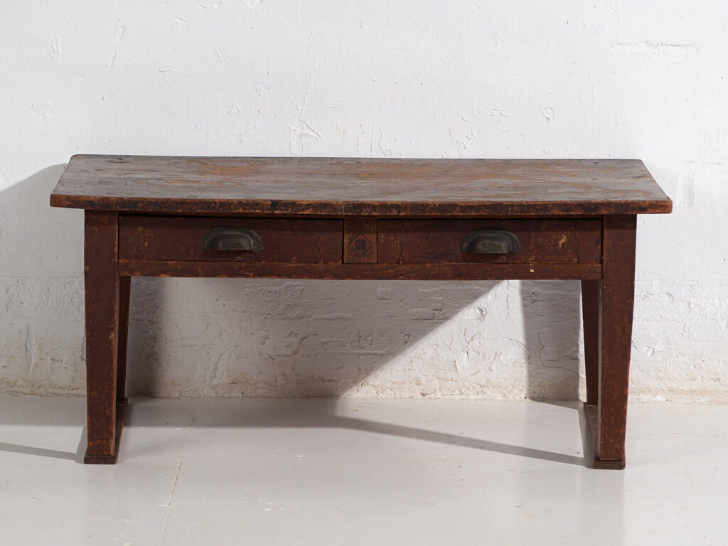 Mesa baja auxiliar Chabudai japonesa antigua - Periodo Showa (c.1926-1970) #78