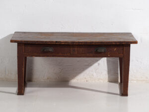 Mesa baja auxiliar Chabudai japonesa antigua - Periodo Showa (c.1926-1970) #78