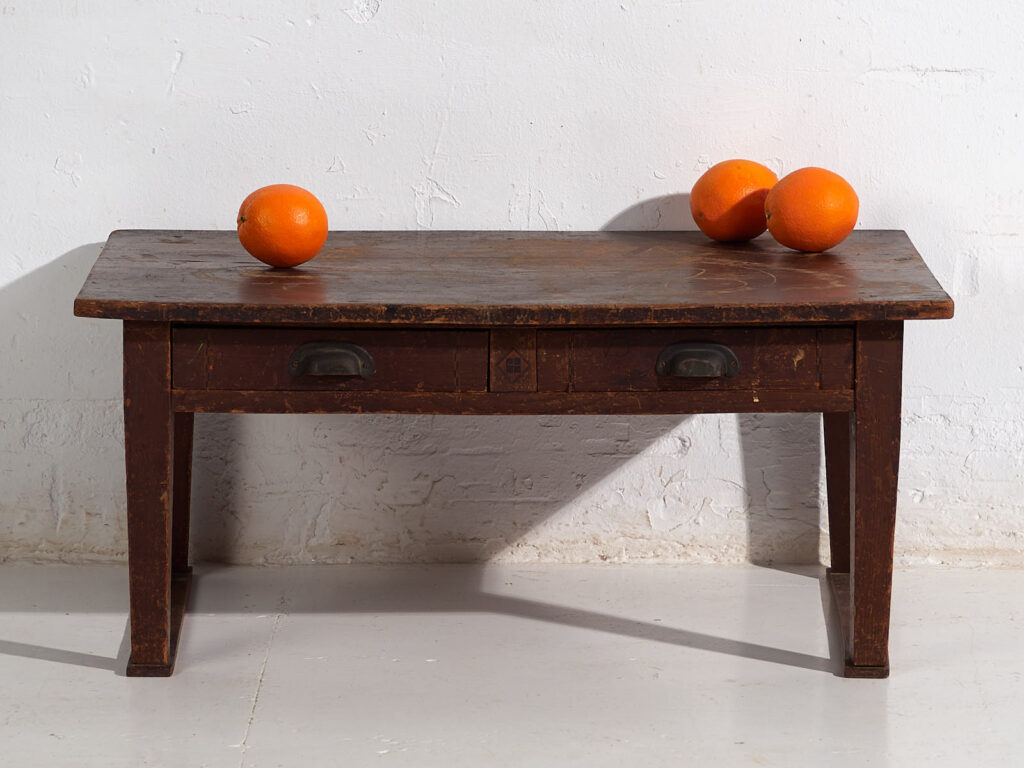 Mesa baja auxiliar Chabudai japonesa antigua - Periodo Showa (c.1926-1970) #78