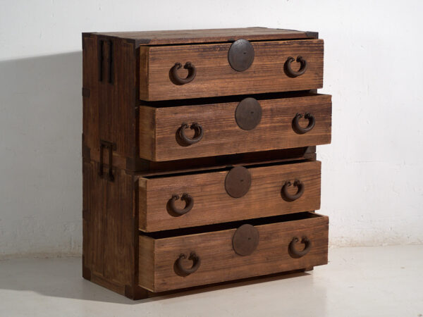 Antique Japanese Tansu Chest of Drawers - Meiji / Taishō Period (c.1868-1926) #81
