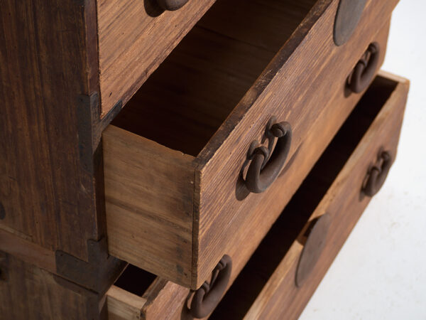 Antique Japanese Tansu Chest of Drawers - Meiji / Taishō Period (c.1868-1926) #81