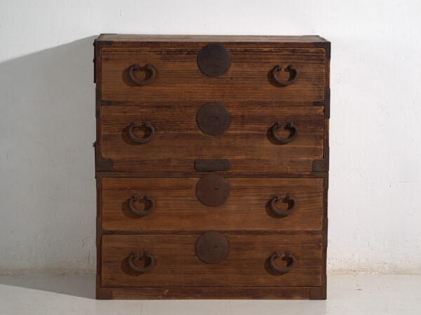Antique Japanese Tansu Chest of Drawers - Meiji / Taishō Period (c.1868-1926) #81