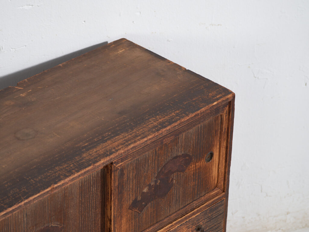 Cómoda antigua con puerta corredera - Periodo Taishō / Showa (c.1920-1945) #92