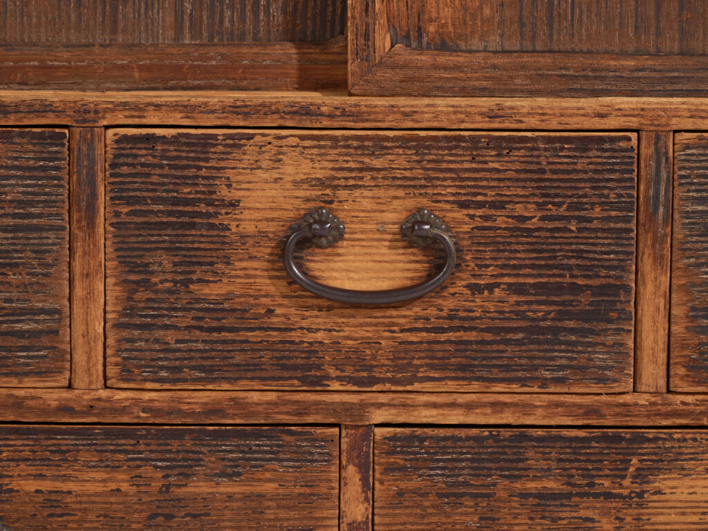 Cómoda antigua con puerta corredera - Periodo Taishō / Showa (c.1920-1945) #92
