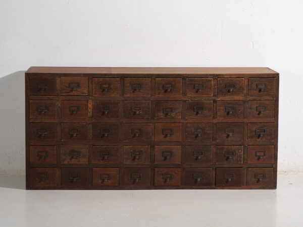 Antique Japanese kusuri tansu pharmacy sideboard - Taishō / Showa Period (c.1920-1945) #95