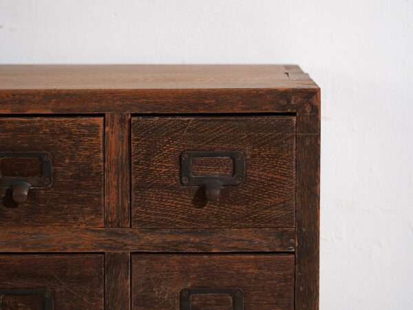 Antique Japanese kusuri tansu pharmacy sideboard - Taishō / Showa Period (c.1920-1945) #95