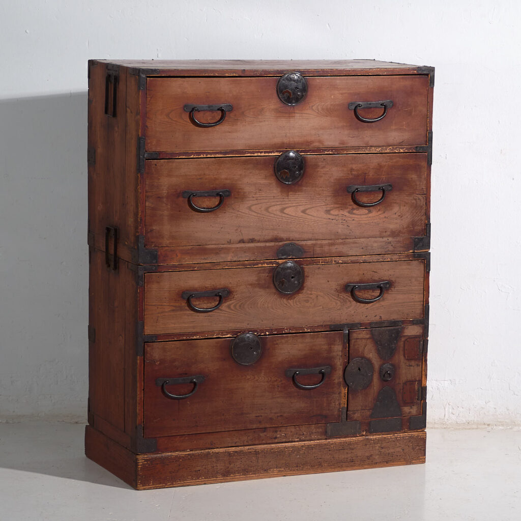 Antiguo Tansu japonés - Periodo Meiji / Taishō (c.1868-1926) #100