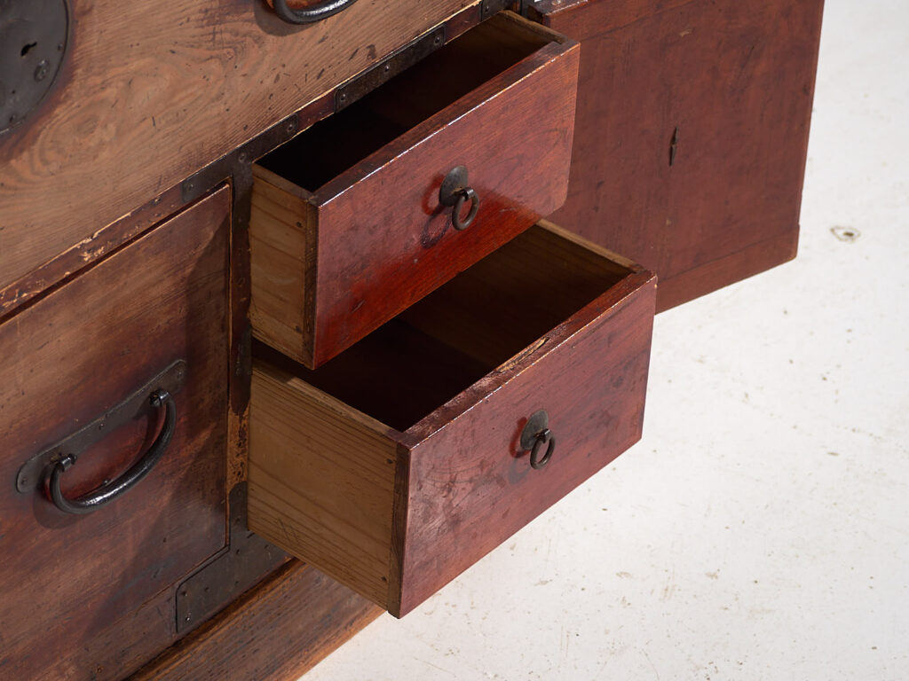 Antiguo Tansu japonés - Periodo Meiji / Taishō (c.1868-1926) #100