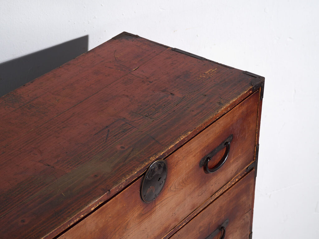 Antiguo Tansu japonés - Periodo Meiji / Taishō (c.1868-1926) #100