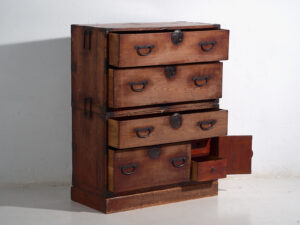 Antiguo Tansu japonés - Periodo Meiji / Taishō (c.1868-1926) #100