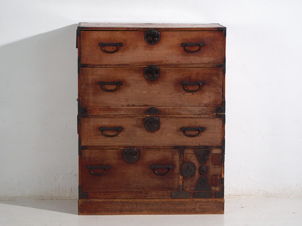 Antiguo Tansu japonés - Periodo Meiji / Taishō (c.1868-1926) #100