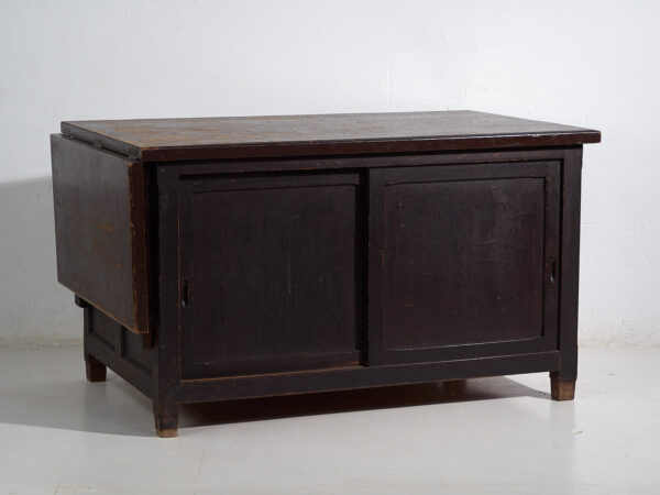 Japanese work table with storage space - Showa Period (c.1950-1979) #101