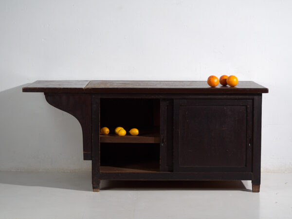 Japanese work table with storage space - Showa Period (c.1950-1979) #101