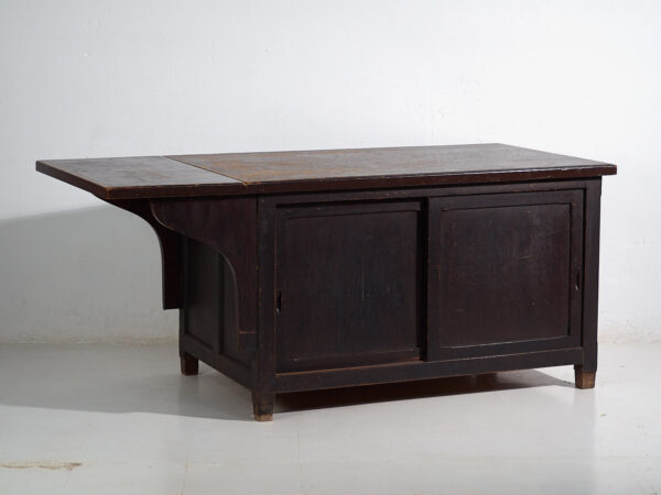 Japanese work table with storage space - Showa Period (c.1950-1979) #101