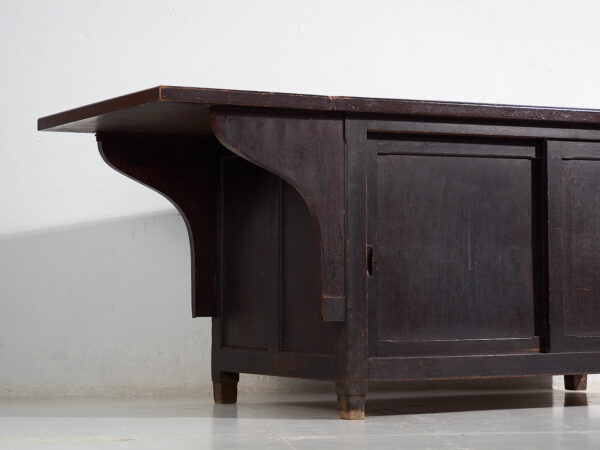 Japanese work table with storage space - Showa Period (c.1950-1979) #101