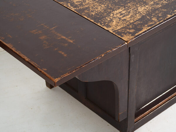 Japanese work table with storage space - Showa Period (c.1950-1979) #101