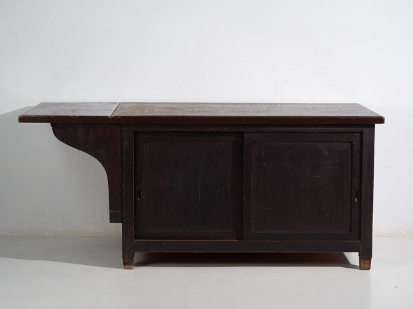 Japanese work table with storage space - Showa Period (c.1950-1979) #101