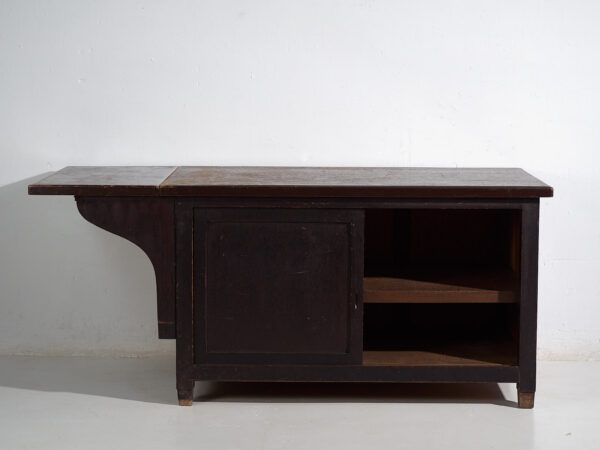 Japanese work table with storage space - Showa Period (c.1950-1979) #101