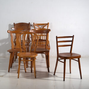Antiguas sillas de comedor Thonet / TON (c.1920-1950). Conjunto de 8 piezas