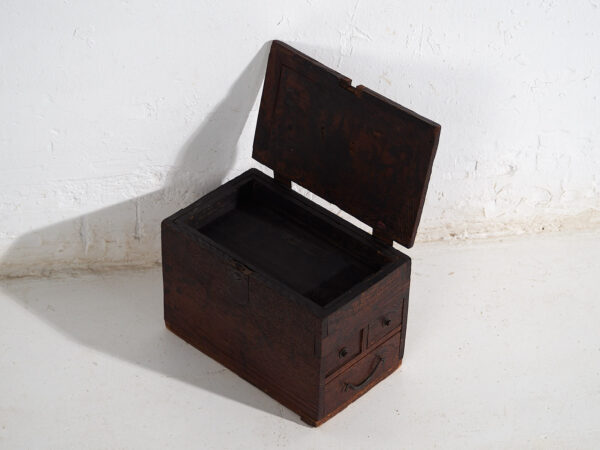 Caja–tansu japonesa antigua con cajones - Periodo Meiji Tardío (c.1890-1910) #25