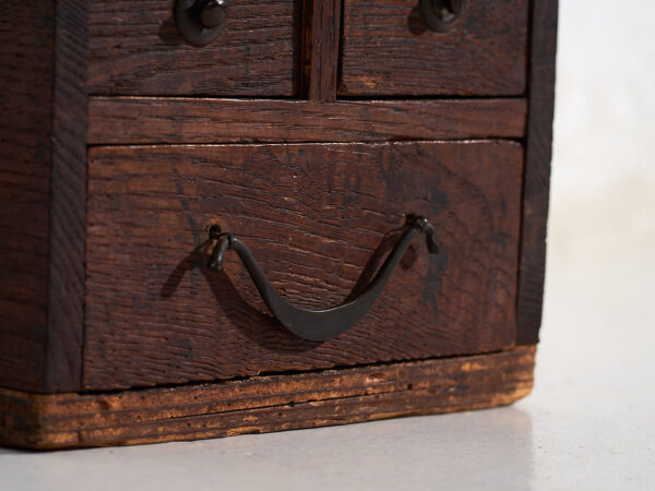 Caja–tansu japonesa antigua con cajones - Periodo Meiji Tardío (c.1890-1910) #25