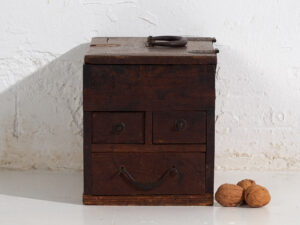 Caja–tansu japonesa antigua con cajones - Periodo Meiji Tardío (c.1890-1910) #25