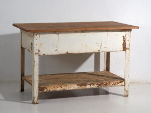 Mesa de trabajo industrial con cajones (c.1940) #75