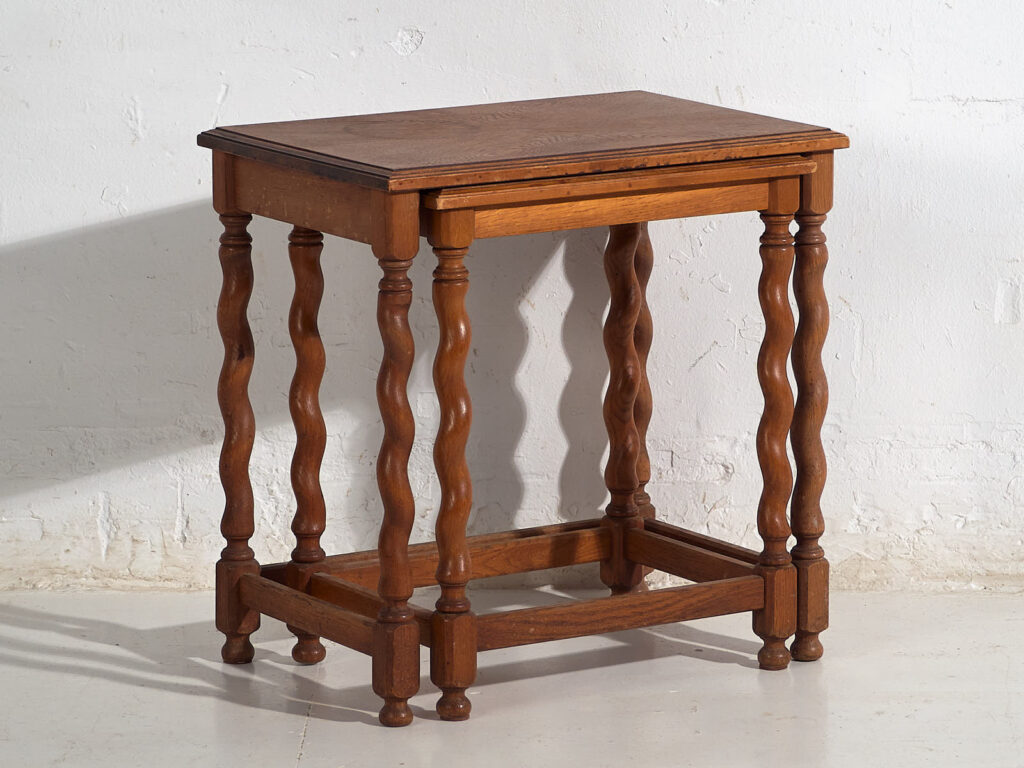 Swedish oak nesting tables (c.1900) #128