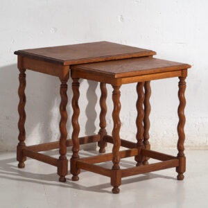 Swedish oak nesting tables (c.1900) #128