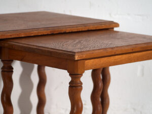 Swedish oak nesting tables (c.1900) #128