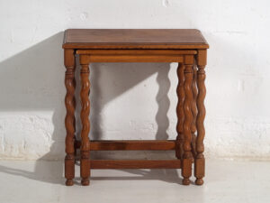 Swedish oak nesting tables (c.1900) #128
