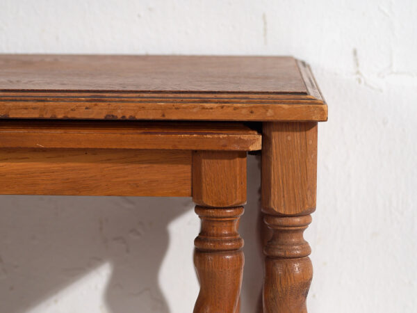 Tables gigognes suédoises en chêne (c.1900) #128
