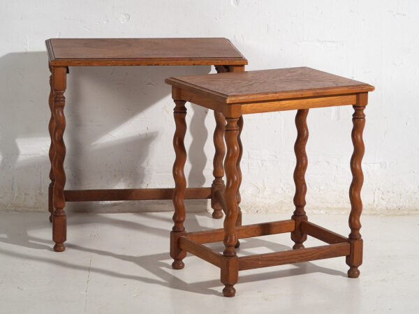 Tables gigognes suédoises en chêne (c.1900) #128