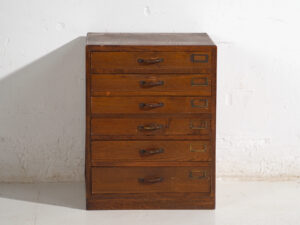 Pequeño archivero japonés antiguo – Periodo Showa (c.1945-1970) #2