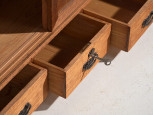 Mueble bajo antiguo con puertas correderas – Periodo Taishō / Showa (c.1920-1970) #12