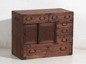 Pequeño tansu japonés antiguo – Periodo Meiji / Taishō (c.1890-1926) #26