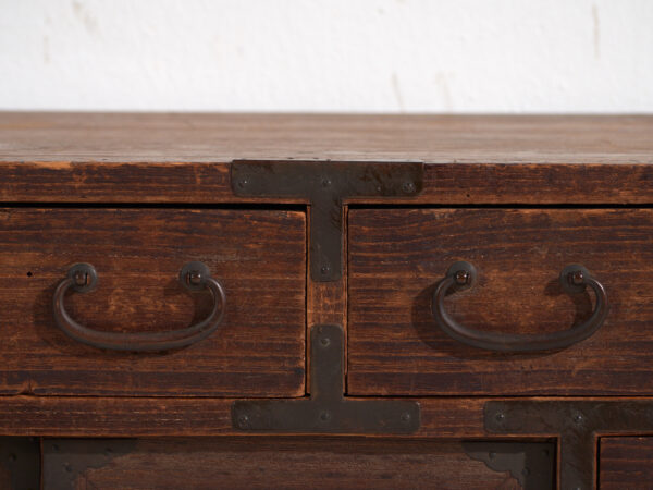 Pequeño tansu japonés antiguo – Periodo Meiji / Taishō (c.1890-1926) #26