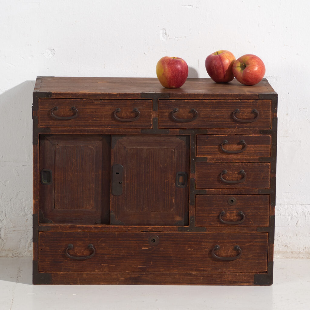 Pequeño tansu japonés antiguo – Periodo Meiji / Taishō (c.1890-1926) #26