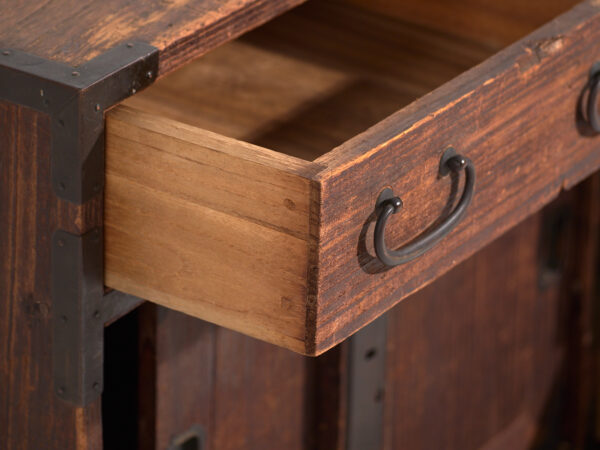 Pequeño tansu japonés antiguo – Periodo Meiji / Taishō (c.1890-1926) #26