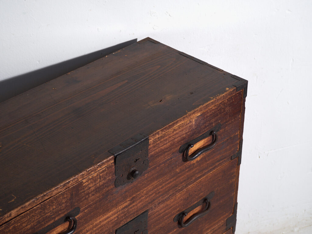 Cómoda antigua Tansu – Periodo Meiji /  Taishō (c.1868-1926) #33
