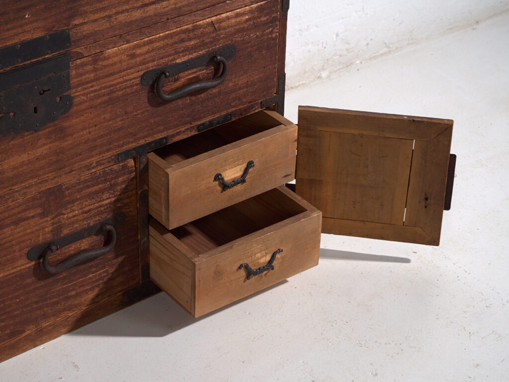 Cómoda antigua Tansu – Periodo Meiji /  Taishō (c.1868-1926) #33