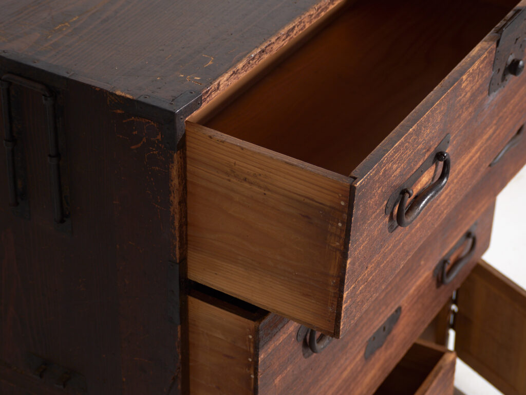 Cómoda antigua Tansu – Periodo Meiji /  Taishō (c.1868-1926) #33