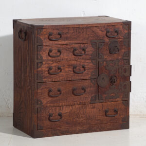 Cómoda Tansu antigua – Periodo Meiji /  Taishō (c.1868-1926) #34