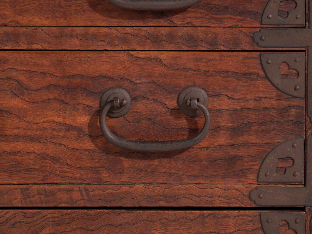 Cómoda Tansu antigua – Periodo Meiji /  Taishō (c.1868-1926) #34